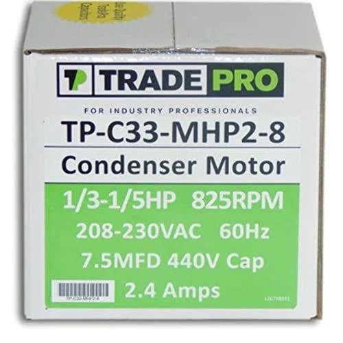 TRADEPRO TP-C33-MHP2-8 - Condenser Motor - 825 RPM, 230 Volt, 1/3 - 1/5 Multi-Horsepower - Image 3