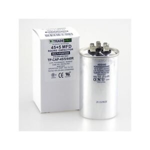 TRADEPRO TP-CAP-45/5/440R-A - Run Capacitor, 45+5 MFD, 440 VAC, Round