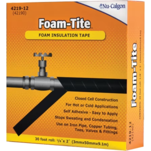 4219-12 - Insulation Foam Tape, Foam-Tite - 2" x 1/8" x 30' roll
