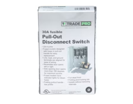 TRADEPRO® - TP-30AMP - 30 Amp Fusible Disconnect - Image 6