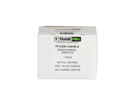 TP-CON-1/24/30-A - 1-Pole, 24 VAC, 30FLA Contactor - Image 2