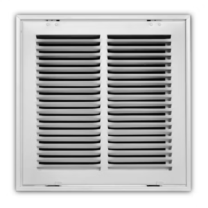 190RF-12X12 - Steel Return Air Filter Grille With Removable Face, White, 12" X 12"