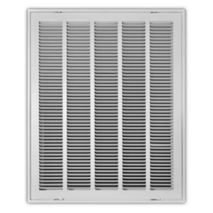 190RF-20X25 - Steel Return Air Filter Grille With Removable Face, White, 20" X 25"