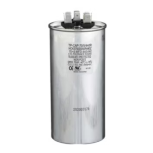 TP-CAP-70/5/440R - Run Capacitor, 70/5/440 VAC, Round, Dual Rated