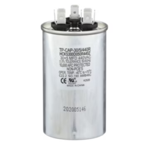 TP-CAP-30/5/440R - Run Capacitor, 30/5/440 VAC, Round, Dual Rated