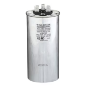 TP-CAP-80/5/440R - Run Capacitor, 80/5/440 VAC, Round, Dual Rated
