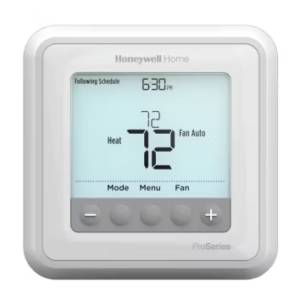 TH6210U2001/U - T6 Pro Programmable Thermostat, 2 Heat/1 Cool Heat Pumps or 1 Heat/1 Cool Conventional Systems