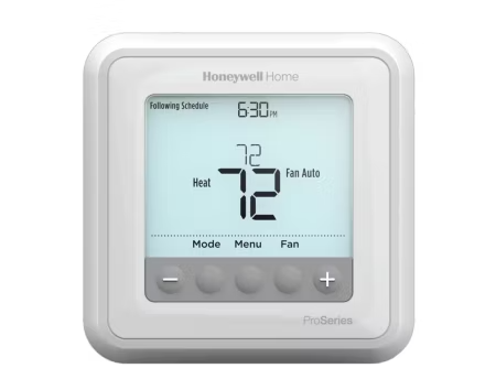 TH6210U2001/U - T6 Pro Programmable Thermostat, 2 Heat/1 Cool Heat Pumps or 1 Heat/1 Cool Conventional Systems