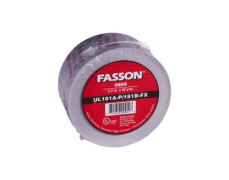 08002.5 - 0800 2.5" X 60 Yards Foil Tape, 2 mil Clear Adhesive