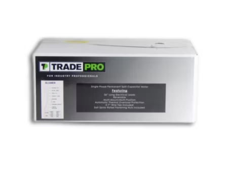 TRADEPRO® - TP-E50-3SP2 - 1/2 HP, 3 Speed, 1075 RPM, 208-230V, PSC Evaporator Motor (OAO) - Image 4