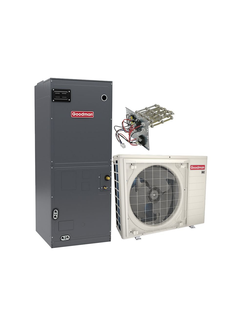 Goodman 3 Ton 19 SEER2 Variable-Speed Inverter Heat Pump System - High-Efficiency, R32