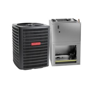 Goodman 2 Ton 15.2 SEER2 R32 Heat Pump Split System With 8kW Heater Built-In Wall-Mounted Air Handler
