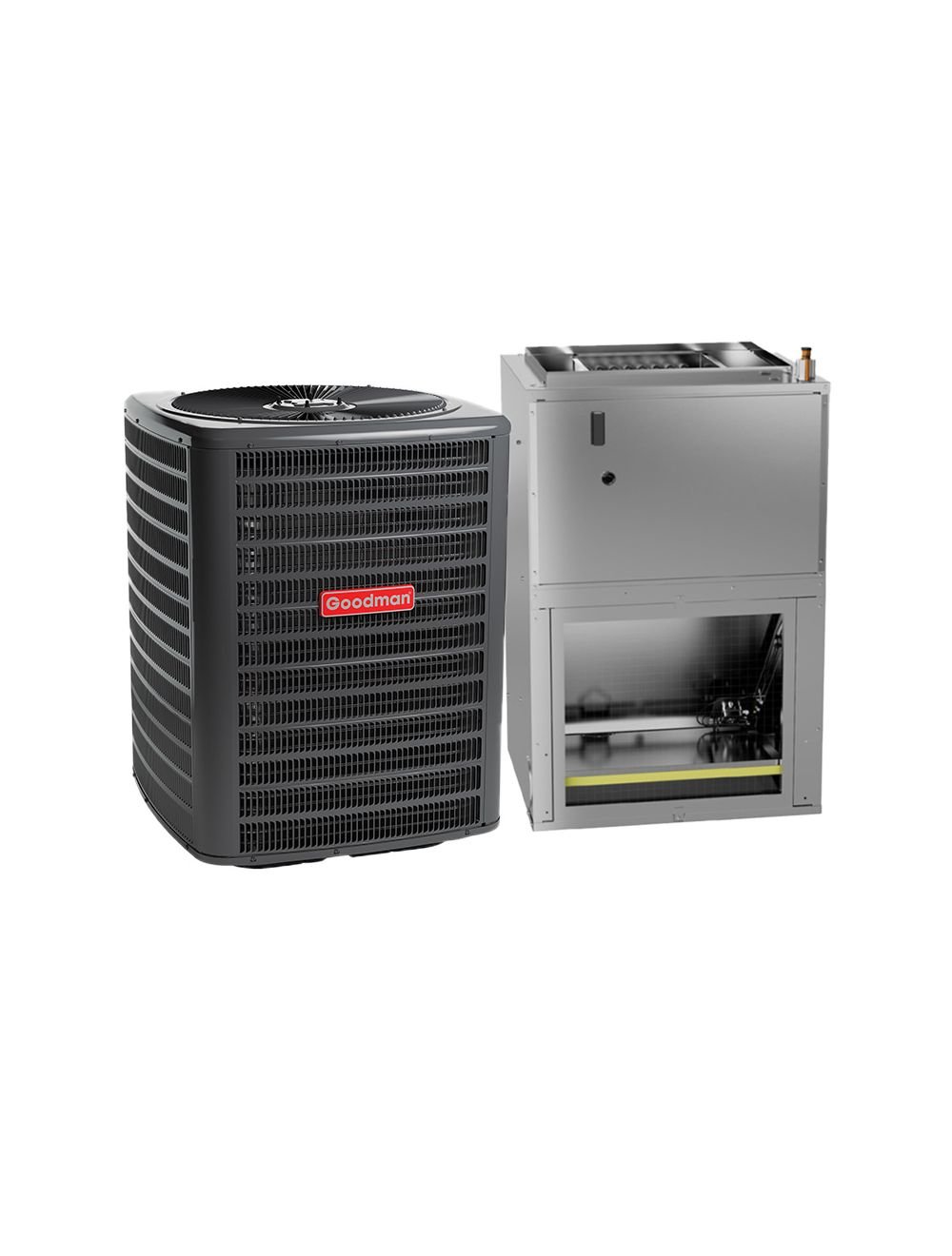 Goodman 3 Ton 14.5 SEER2 R32 Heat Pump Split System With 8kW Heater Built-In Wall-Mounted Air Handler