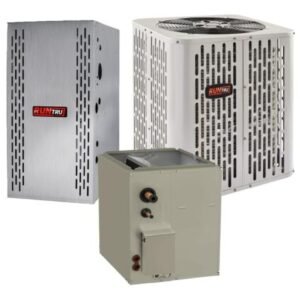 1.5 Ton 14.3 SEER2 40k BTU 80% AFUE Multi Speed Trane RunTru Central Air Conditioner & Gas Furnace Split System - Multiposition - R454B